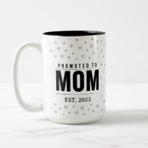 Framflyttad till Mamma EST 2025 Mugg Ny Mamma Pres