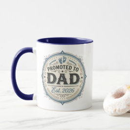 Framflyttad till Pappa Est. 2026 Mugg