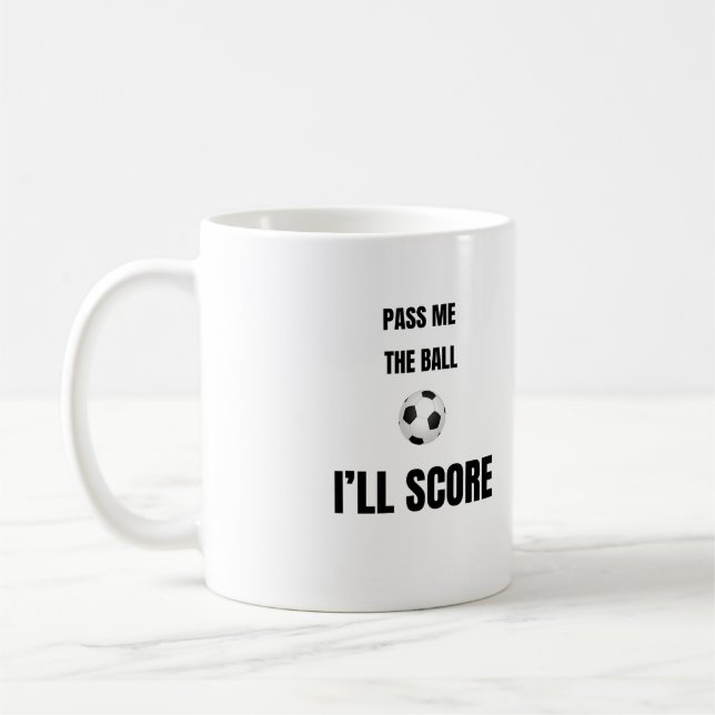 Framför Fotbolls Kaffe Mugg (Vänster)