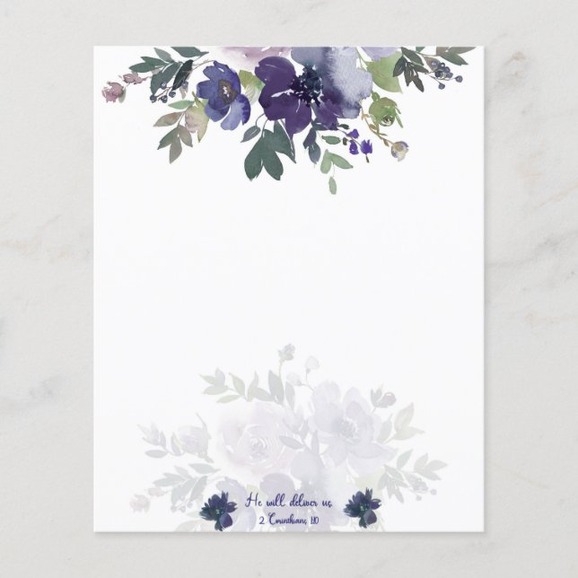 Framför oss akvarell blommig bakgrund (Framsida)