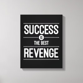 Framgång är den bästa referensofferten canvastryck