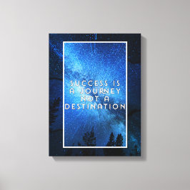 Framgång är en resa canvastryck