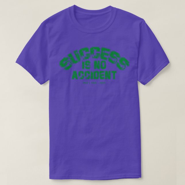 Framgång är ingen olyckspel t shirt (Design framsida)