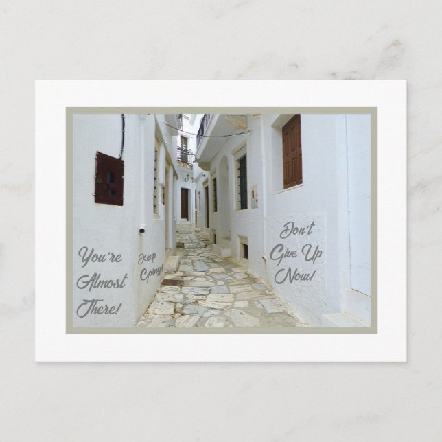 FRAMGÅNG ÄR RUND OM HÖRNET/GAMLA EUROPEISKA GATAN VYKORT (Framsida)