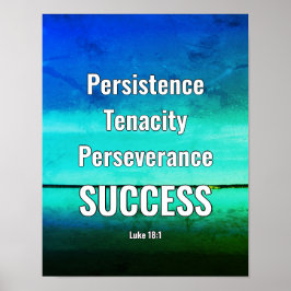 FRAMGÅNG | Beständig | Skriptkälla - AQUA Poster