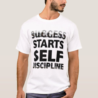 🔥 framgång börjar med självdisciplin - motivation t shirt