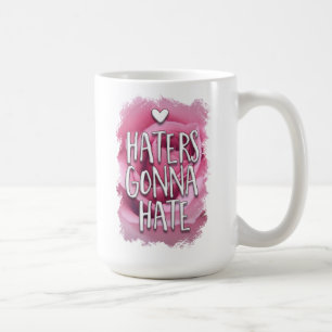 Framgång Drömmar Haters Rosa Ros Boss Dam Attityd Kaffemugg
