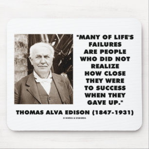 Framgång för Thomas Edison fel nästan gav sig u Musmatta