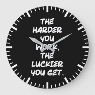 Framgång, Hustle, Grind och Gym Motivational Stor Klocka