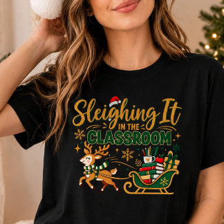 Framgång i klassrummet Jul lärare T Shirt