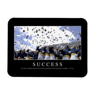 Framgång: Inspirera citationstecken Magnet