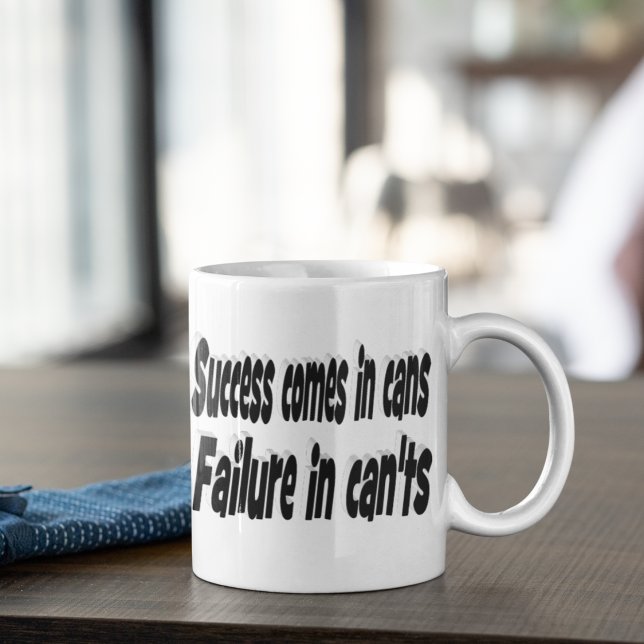 Framgång kan motivera offert kaffemugg (Skapare uppladdad)