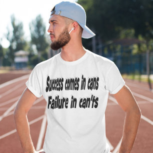 Framgång kan motivera offert t shirt