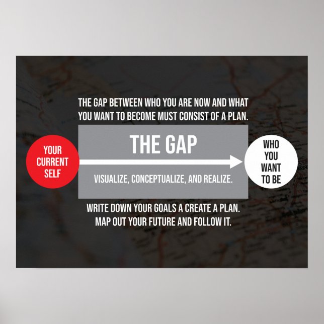 Framgång - Lagen om Attraktion - Motiverande Poste Poster (Framsidan)