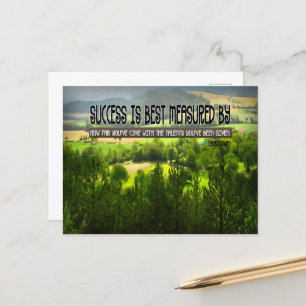 "Framgång mäts bäst" - inspirationsoffert Vykort