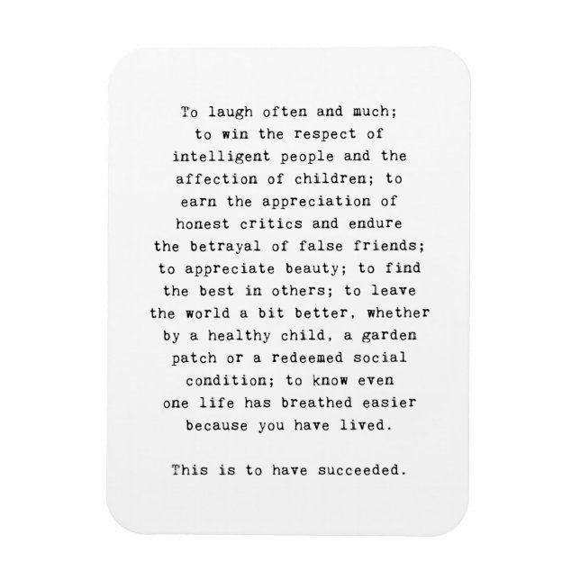 Framgång med nya inspirerande citattecken från kyl magnet (Vertikal)