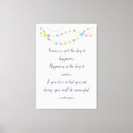 Framgång och lycka - inspirerande Anpassningsbar - Canvastryck