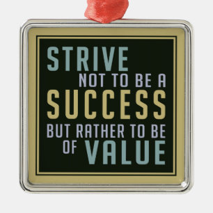 Framgång och värde Motiverande ornament
