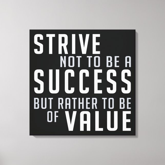 Framgång och värdefullt kanvastryck för motivation (Framsida)