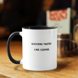 FRAMGÅNG SOM COFFEE-motivationstypografi Mugg