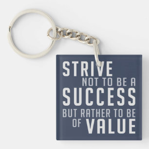 Framgång & värderar den Motivational nyckelringe