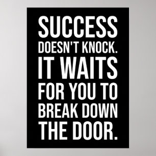 Framgången är inte i fara - häftig motivation poster