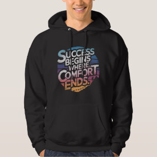 Framgången börjar där ansträngningen slutar hoodie