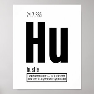 Framgångens grundläggande Inslag - Hustle Poster