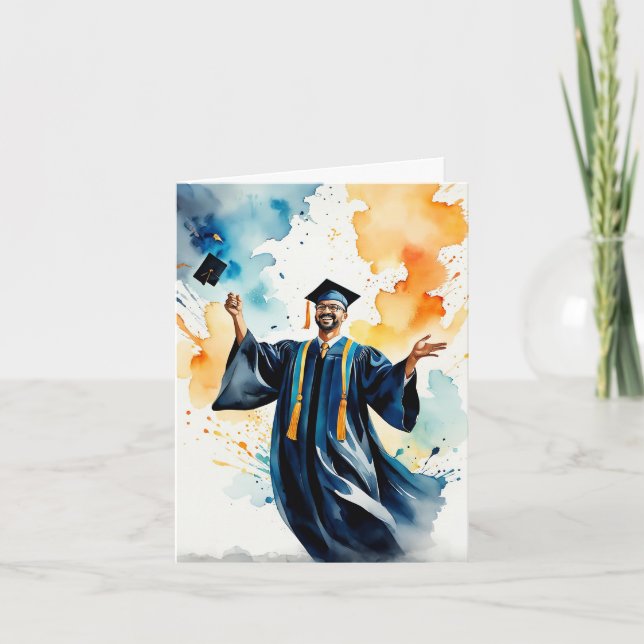 Framgångens stänk - Student Exuberance Kort (Framsida)