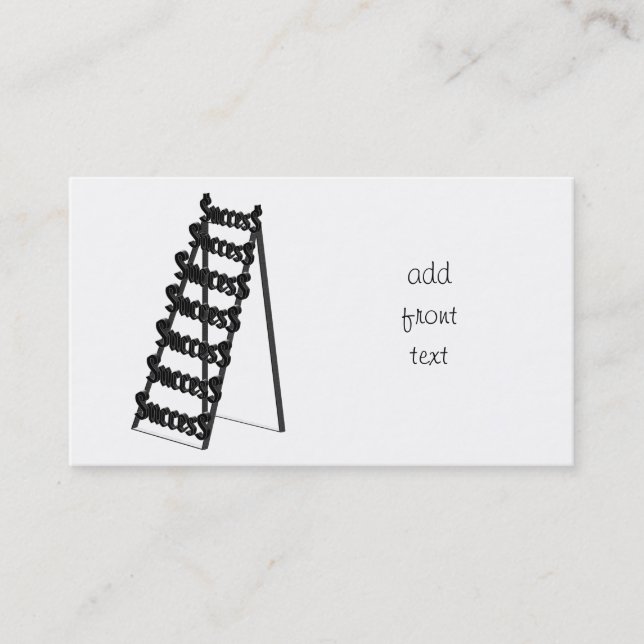 Framgångens stege visitkort (Framsida)