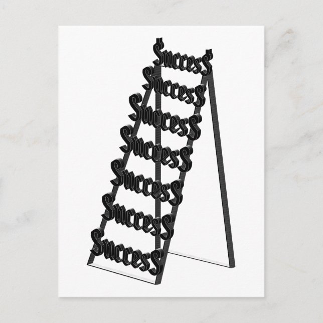 Framgångens stege vykort (Framsida)