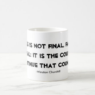 FramgångmuggWinston Churchill citationstecken Kaffemugg