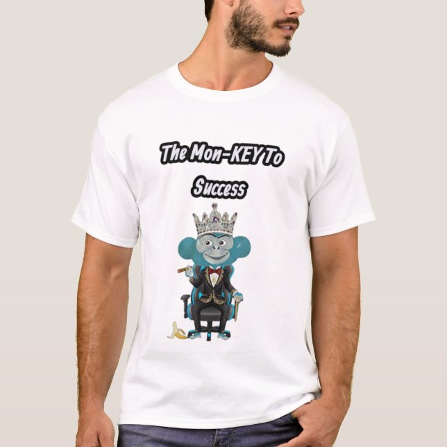 Framgångsapa Illustration T Shirt (Framsida)