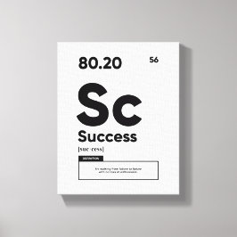 Framgångsdefinition | Motiverande citattecken Canvastryck