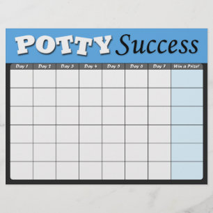 Framgångsdiagram för Blue Potty-träning