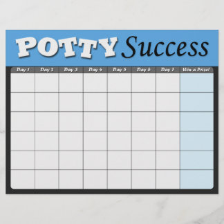 Framgångsdiagram för Blue Potty-träning
