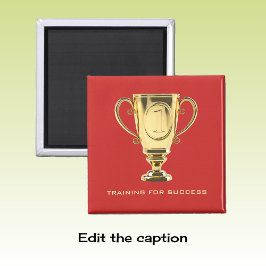 Framgångsframgången golden trophy Red Magnet