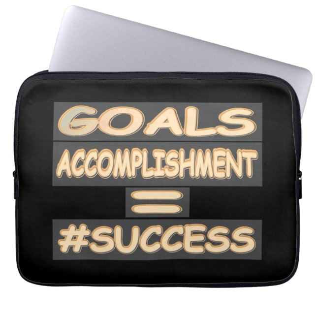 "FRAMGÅNGSJUSTERING", utmatningsdesign. Köp nu Laptop Fodral (Framsidan)