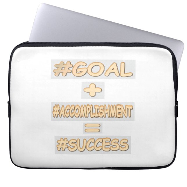 "FRAMGÅNGSJUSTERING", utmatningsdesign. Köp nu Laptop Fodral (Framsidan)