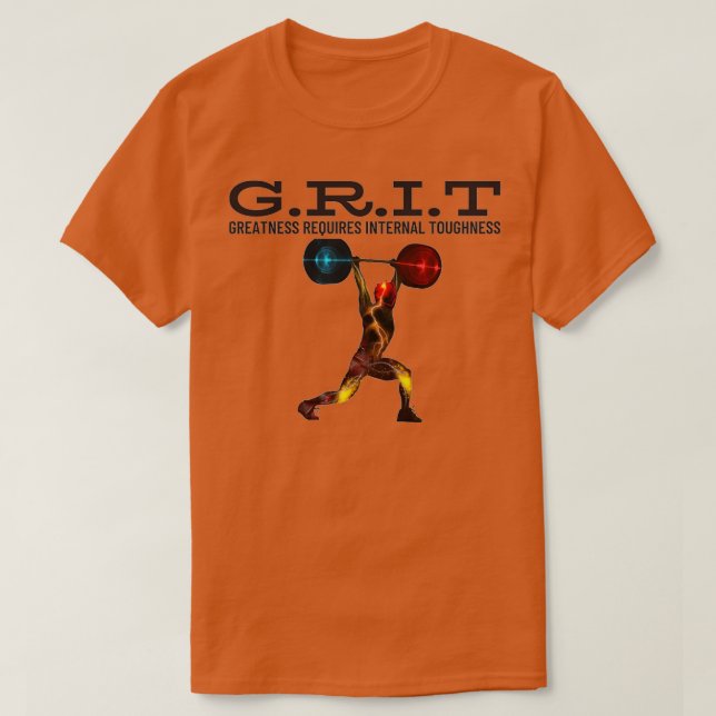 Framgångsmentalitet 1 - GRIT-allvarlighetsgrad T Shirt (Design framsida)