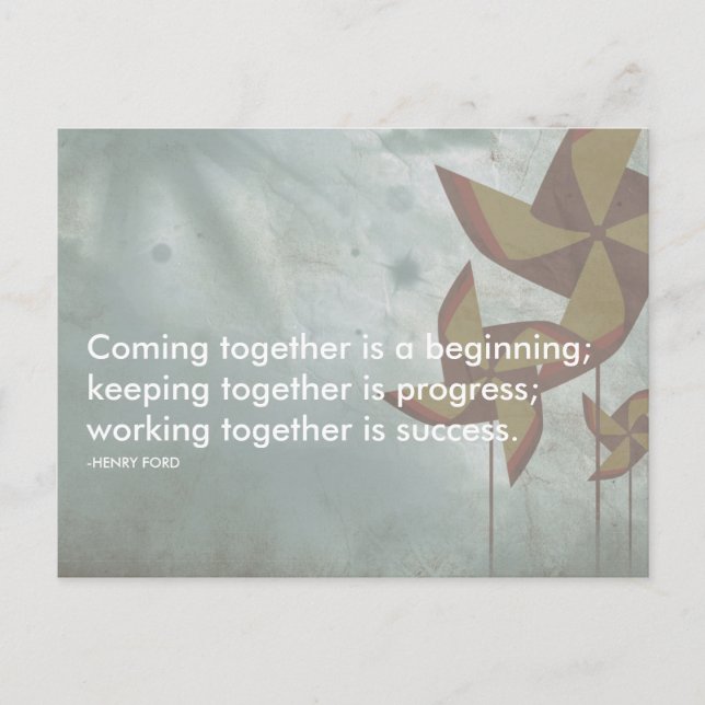 Framgångsoffert för henry ford vykort (Framsida)