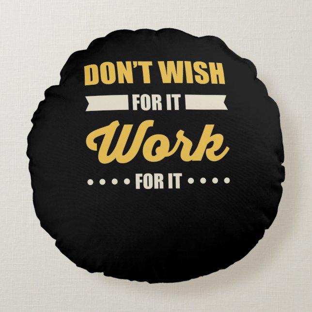 Framgångsoffert för inspirationsmotiv rund kudde (Framsidan)