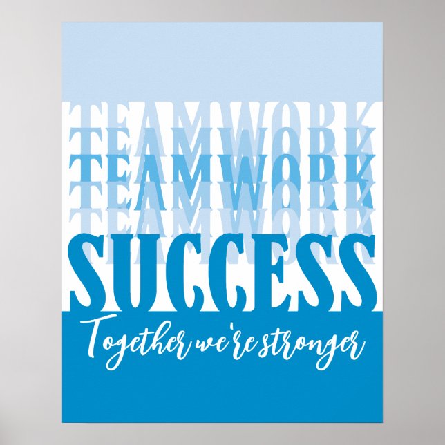 Framgångsrik förlovning för Office motivationsgrup Poster (Framsidan)