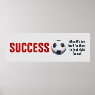 Framgångsrik fotbollsinspiration poster