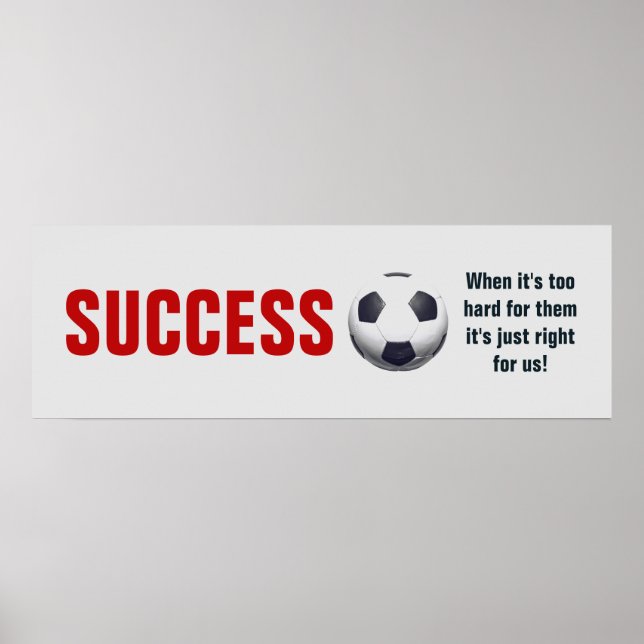 Framgångsrik fotbollsinspiration poster (Framsidan)