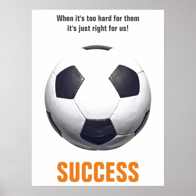 Framgångsrik fotbollsinspiration poster (Framsidan)
