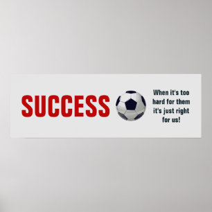 Framgångsrik fotbollsinspiration poster