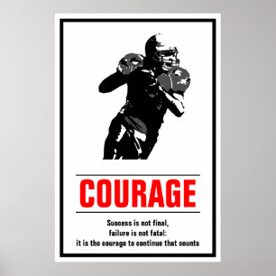 Framgångsrik fotbollsmotivation poster