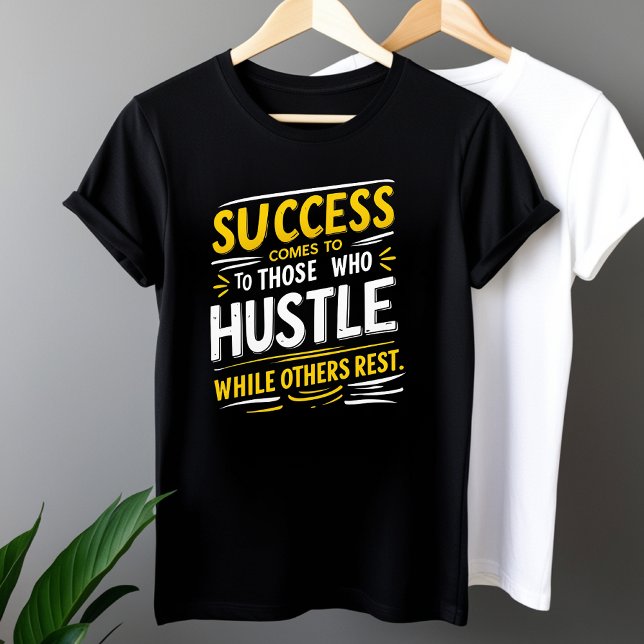 Framgångsrik Hustle Motivation T-Shirt Inspire och (Skapare uppladdad)