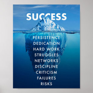 Framgångsrik icebergs hårda arbete poster